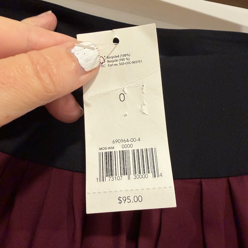 Banana Republic Silk Gathered Mini Skirt - Picture 5 of 9